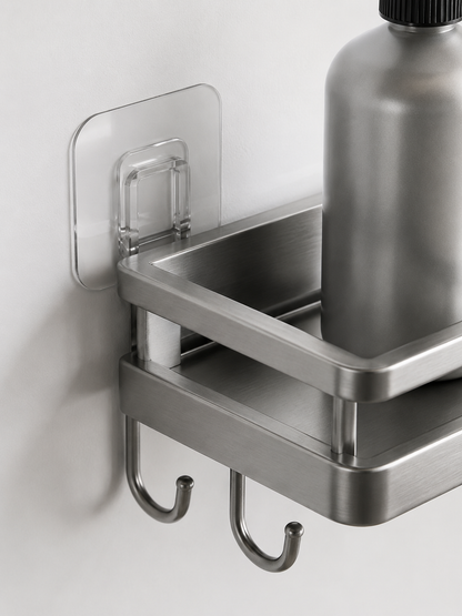 2-Tier Adhesive Shower Caddy Shelf