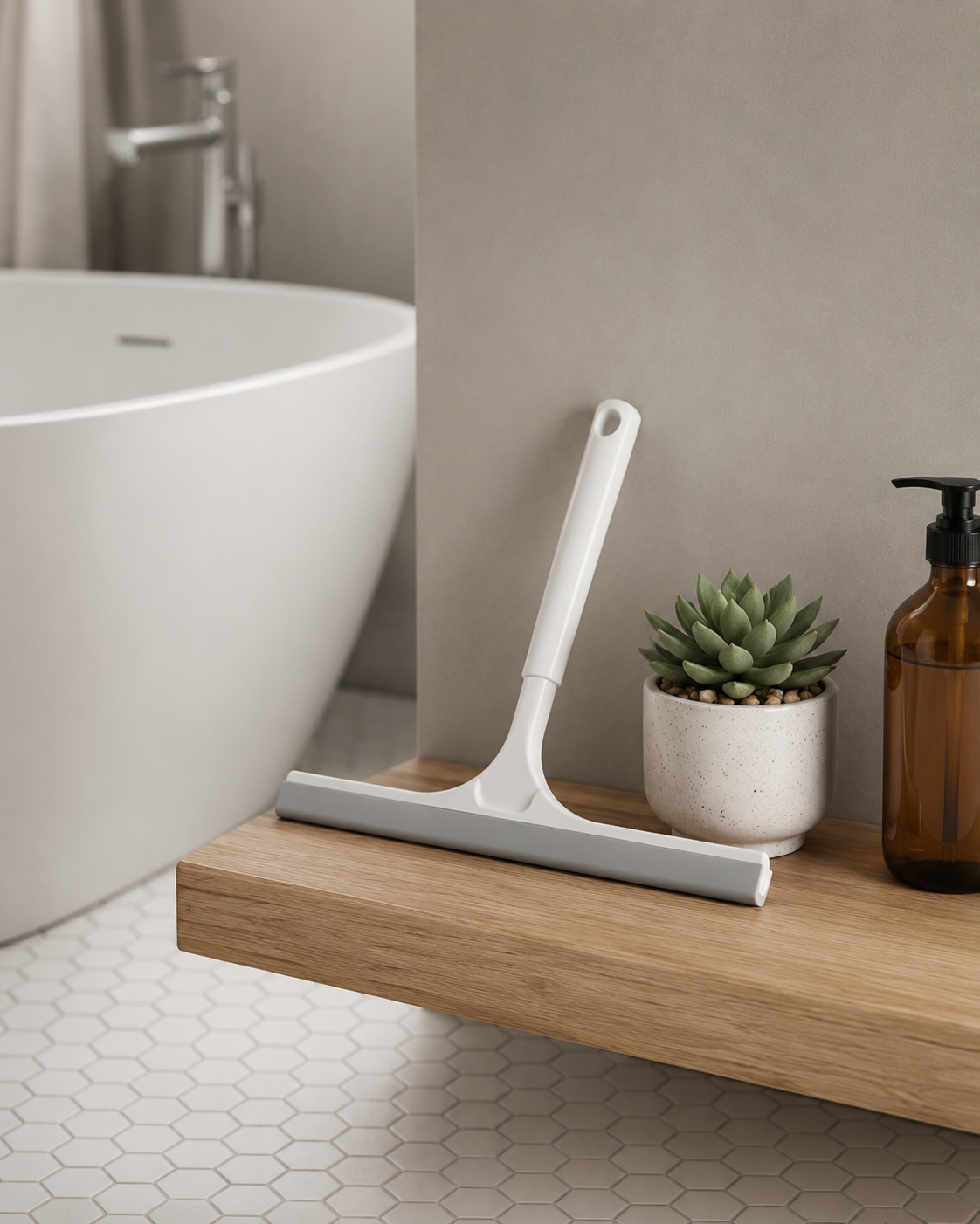 Compact Silicone Shower Squeegee