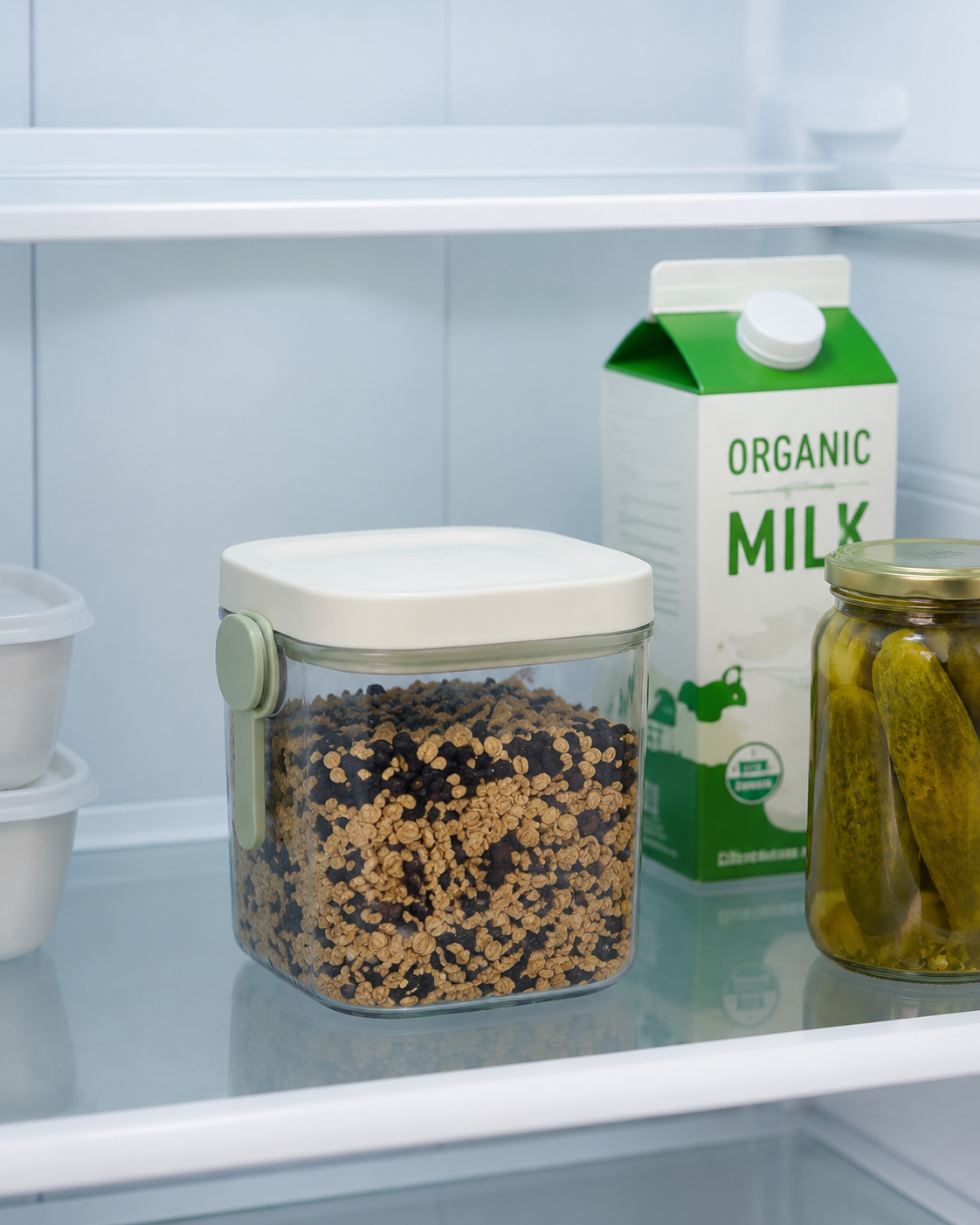 Airtight Dry Food Storage Container with Scoop