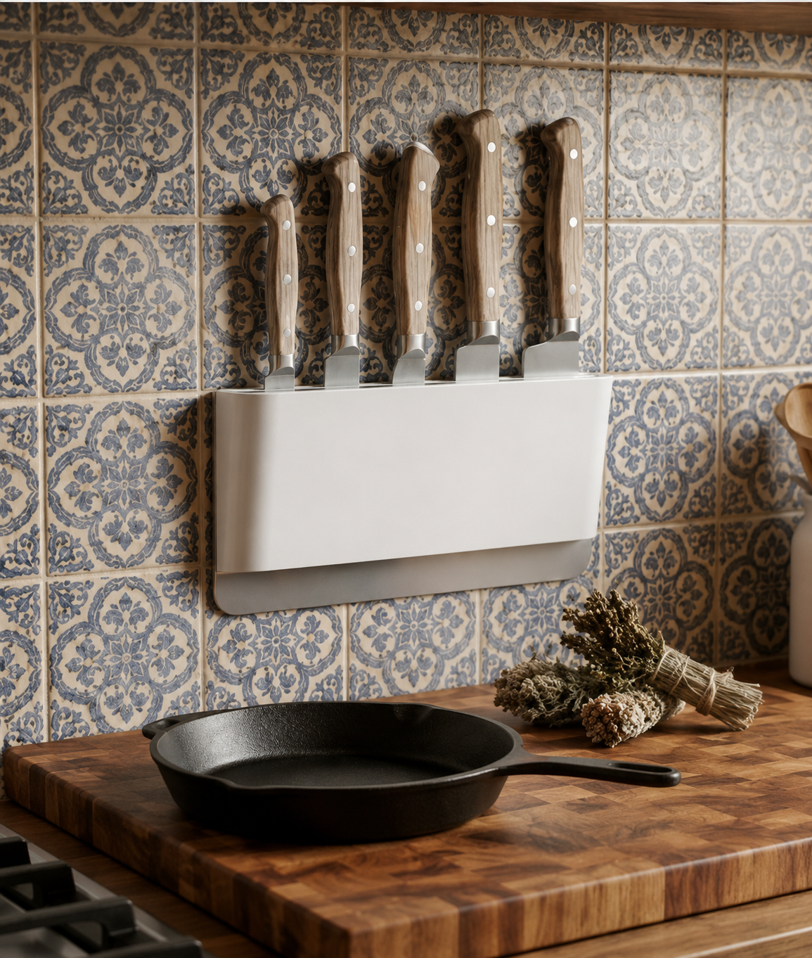 Wall-Mounted Kitchen Knife Organizer