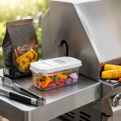 Vegetable Prep Container with Grater Lid