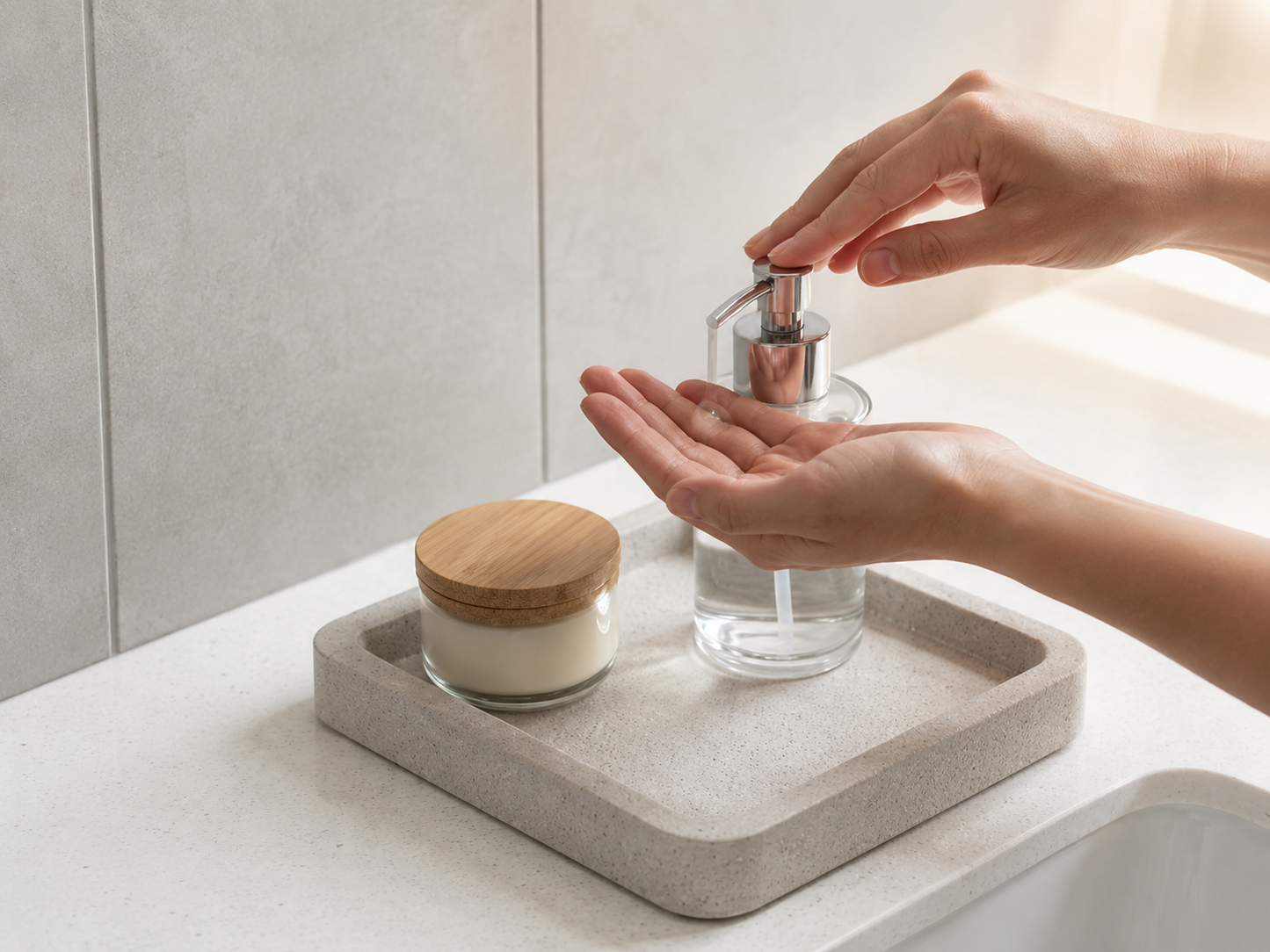 Quick-Dry Diatomite Bathroom Tray