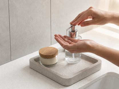 Quick-Dry Diatomite Bathroom Tray