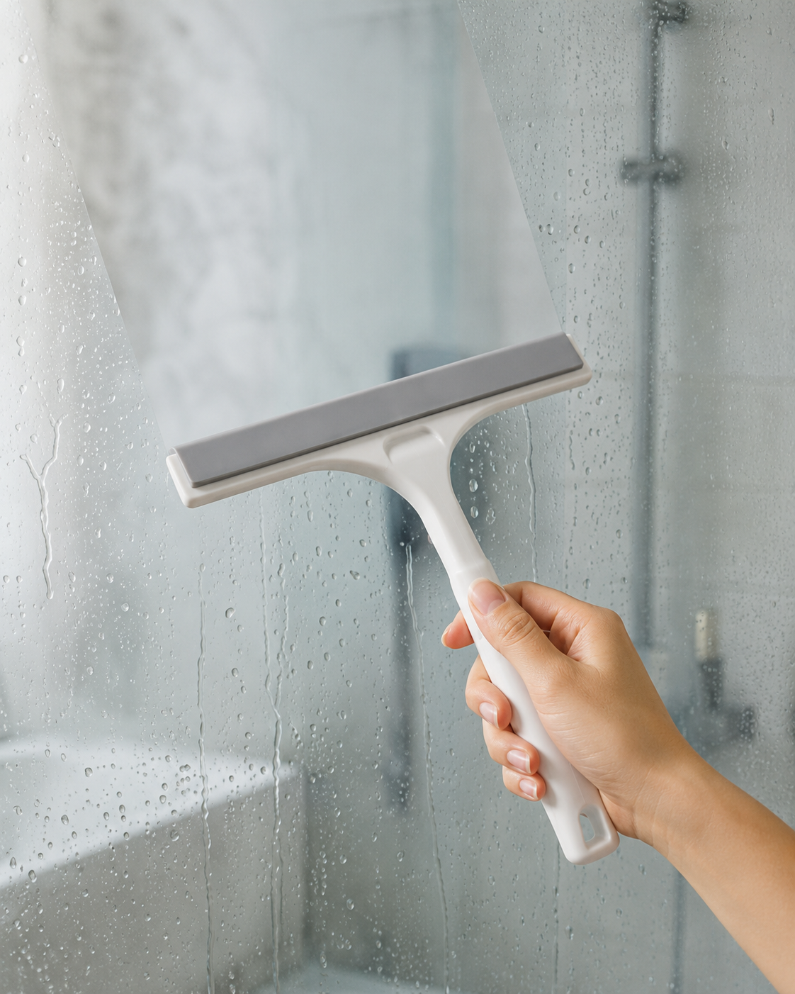 Compact Silicone Shower Squeegee