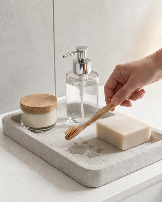 Quick-Dry Diatomite Bathroom Tray
