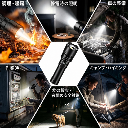 BVJ® Super Bright Ultimate Tactical Survival Flashlight · 2M+ SOLD · 80X Brighter ·120H Runtime · Military COB LED Tech