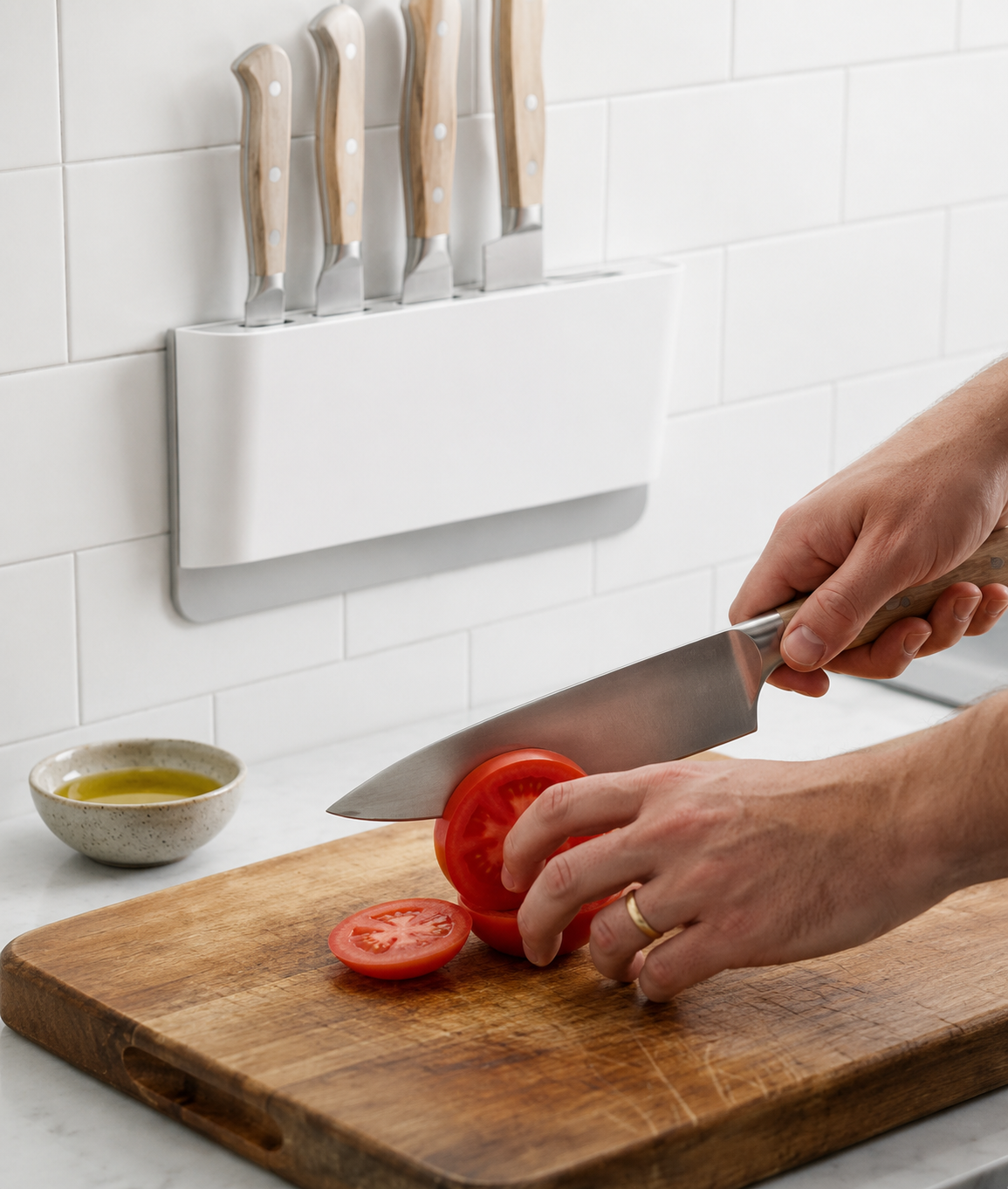 Wall-Mounted Kitchen Knife Organizer